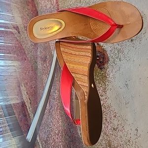 Style & Co Thong Wedge sandals sz 9
